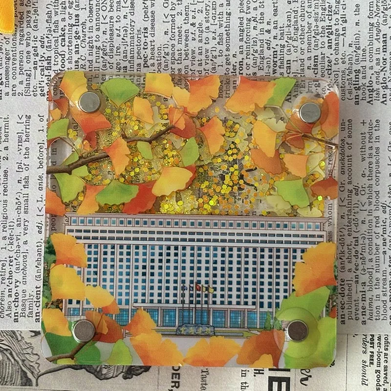 Creative Travel akryl mjuka magnetiska kylskåpsmagneter